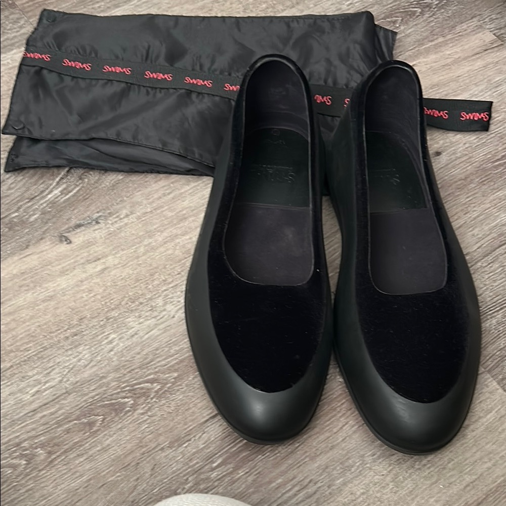 Black SWIMS Loafers